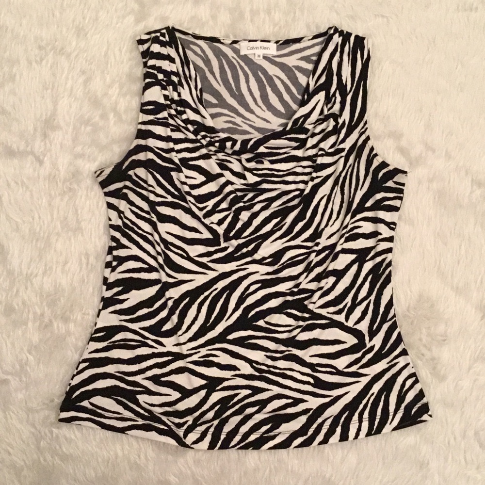 Calvin Klein Sleeveless Top Women’s Blouse Medium
